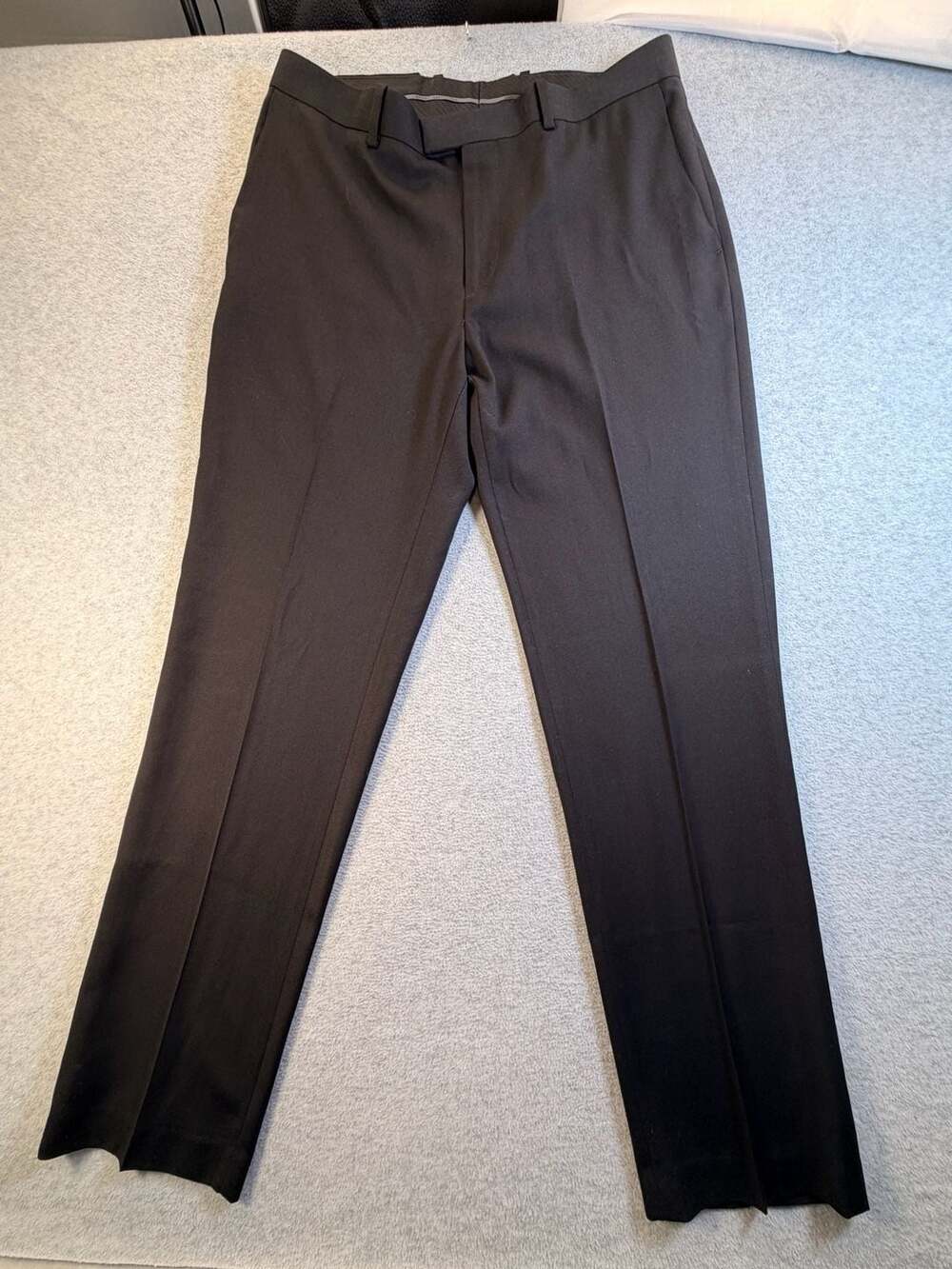 Marc Anthony Suit Pants Size 33x32 Black Dress Trousers